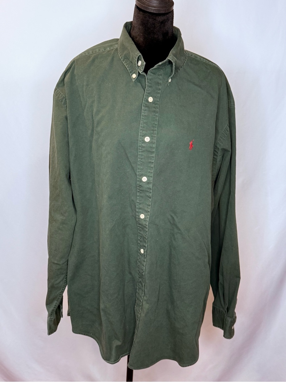 Ralph Lauren Blake Green Button-Down Shirt
